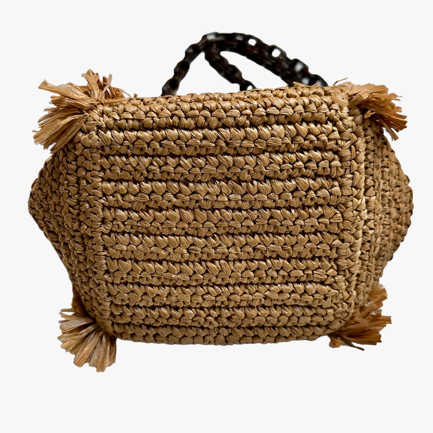 Raffia Crossbody Bag