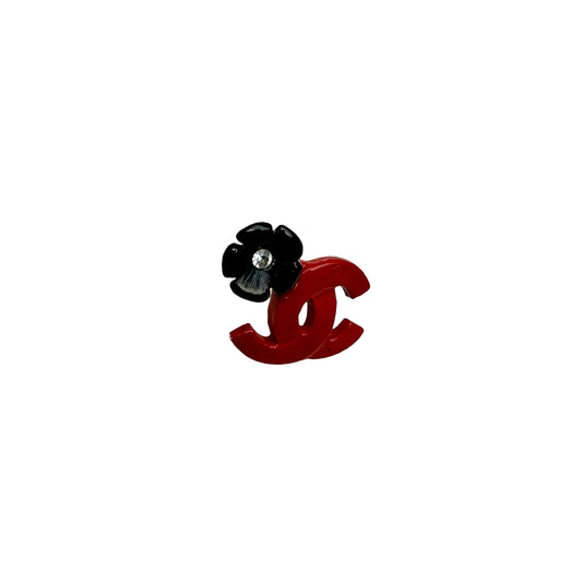Red Logo Ear Studs