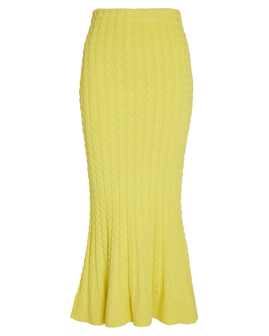 Yellow Midi Skirt - M