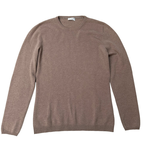 Beige Cashmere Sweater - L