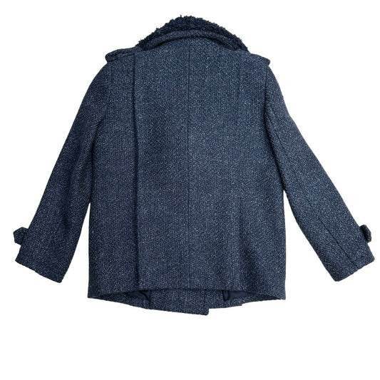 Blue Tweed Coat - M