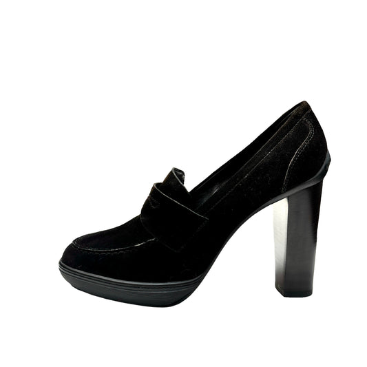 Black Suede High Heels - 10.5