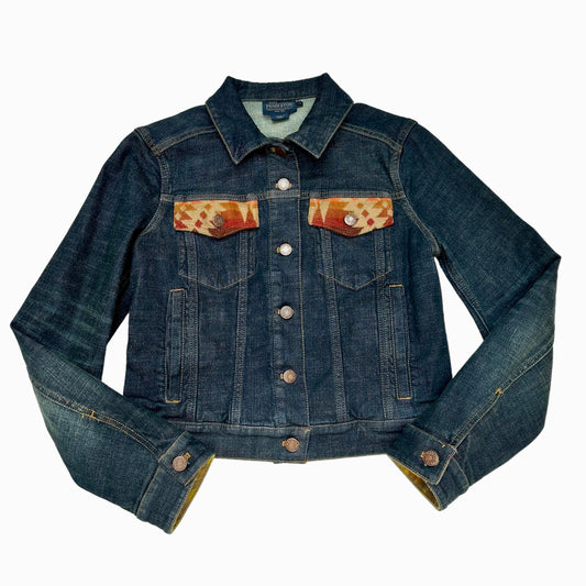Dark Wash Denim Jacket - XS