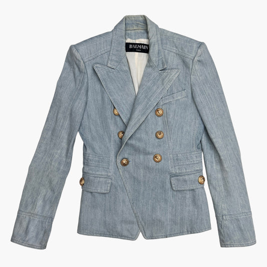 Blue Denim Blazer - M