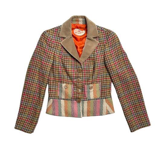 Herringbone Multicolor Blazer - M