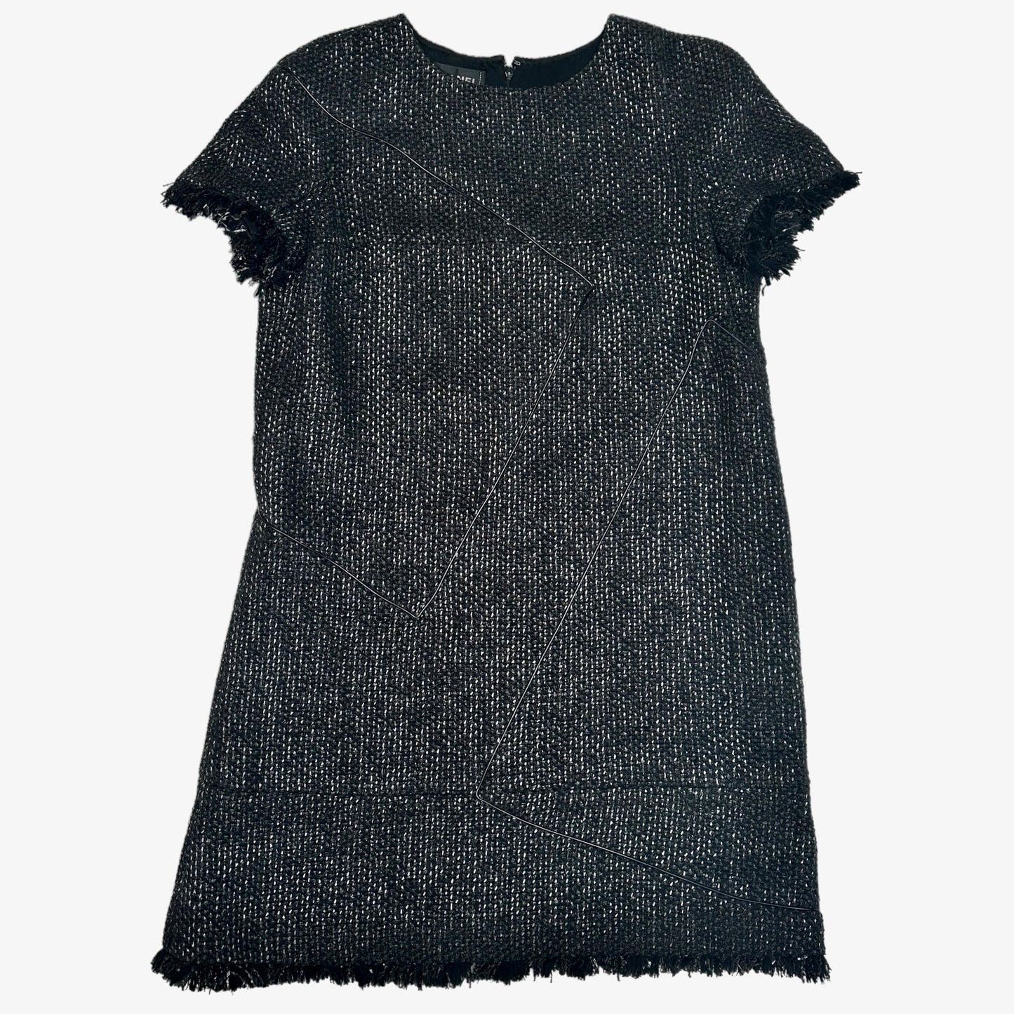 Black Tweed Dress - L
