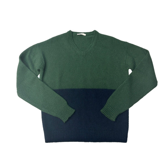 Colorblock Cashmere Sweater - M