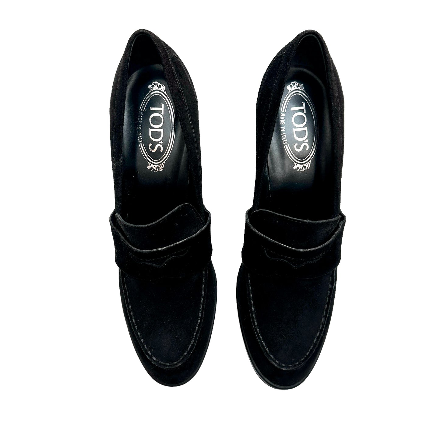 Black Suede High Heels - 10.5