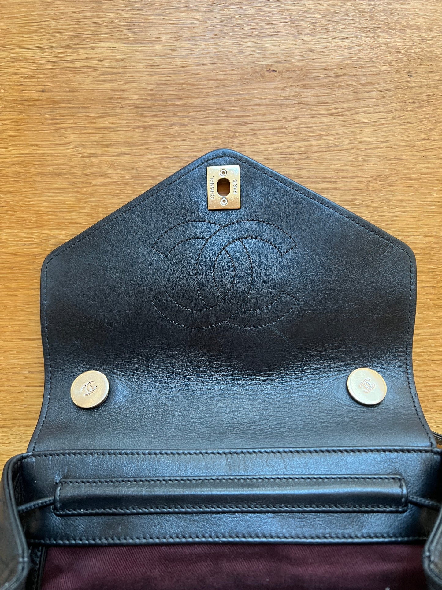 Black Leather BackPack