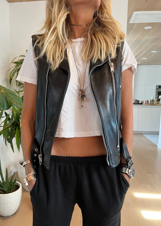 Leather Jacket - XS