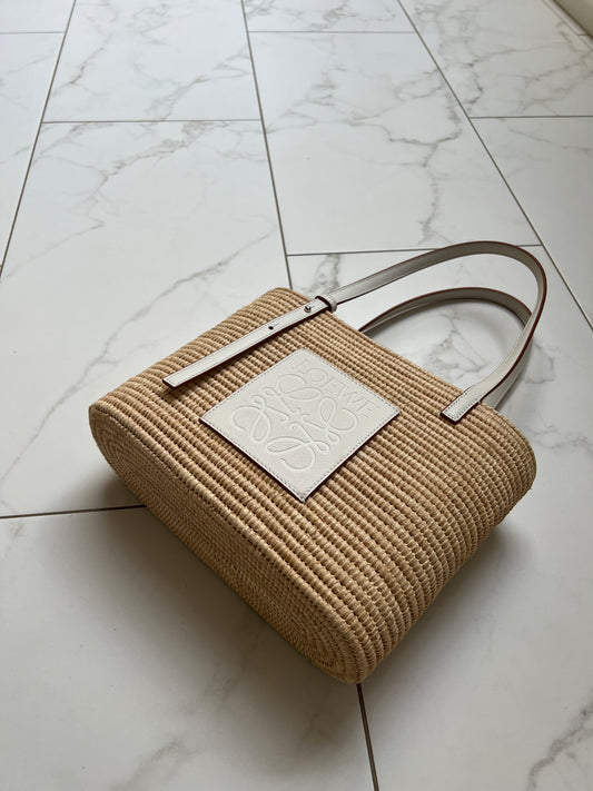 Square Raffia Bag