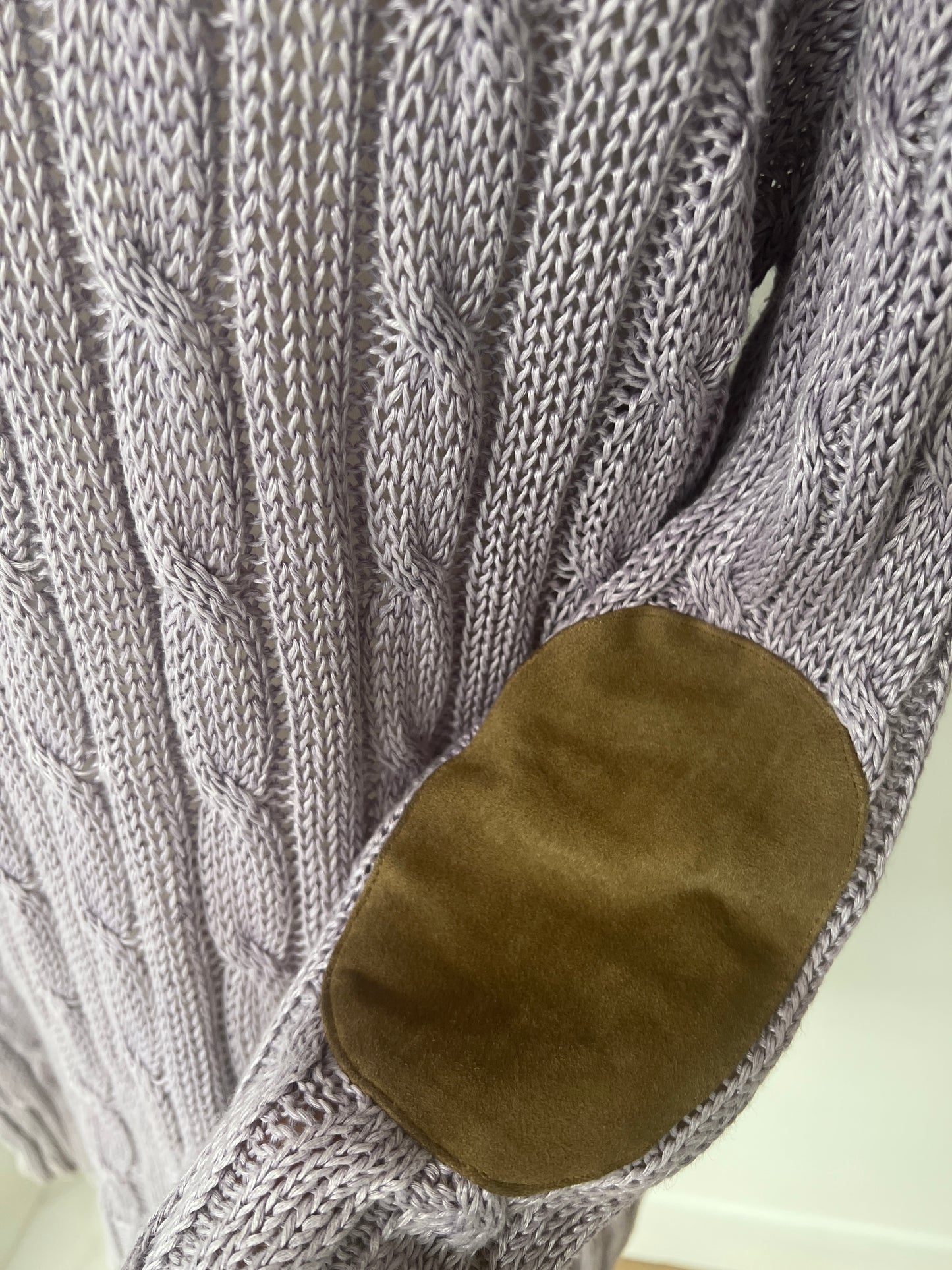 Purple Linen Cardigan - L