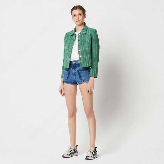 Green Tweed Jacket - S