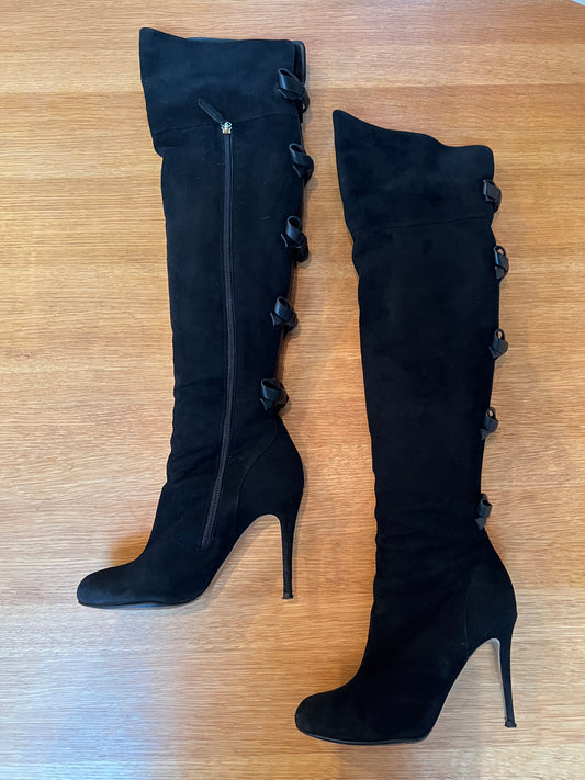 Tall Boots with heels and bows - 8