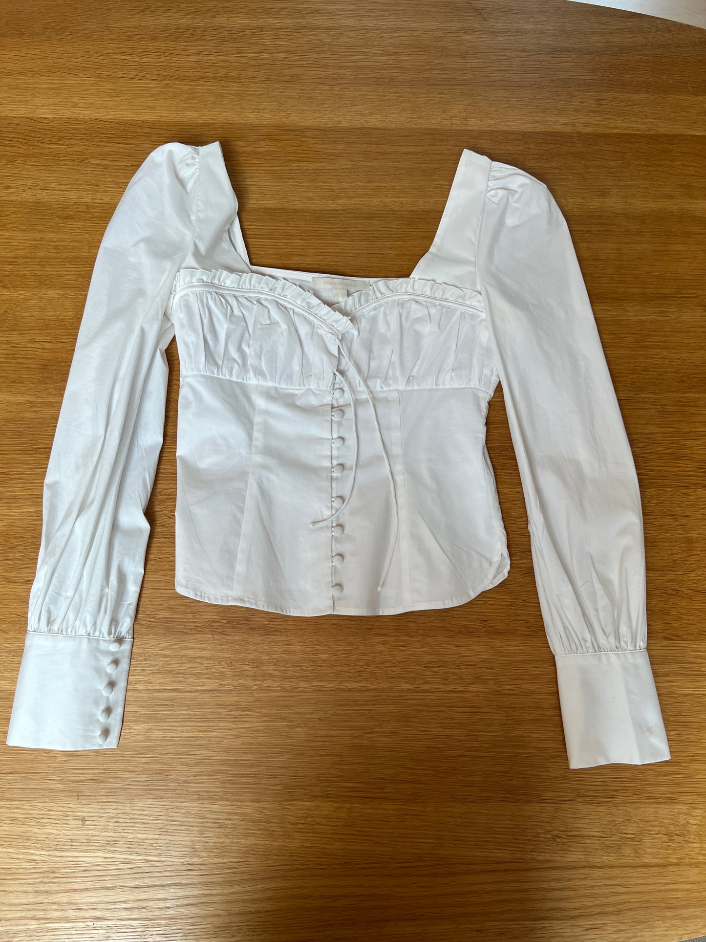 White Corset Long Sleeve - 0