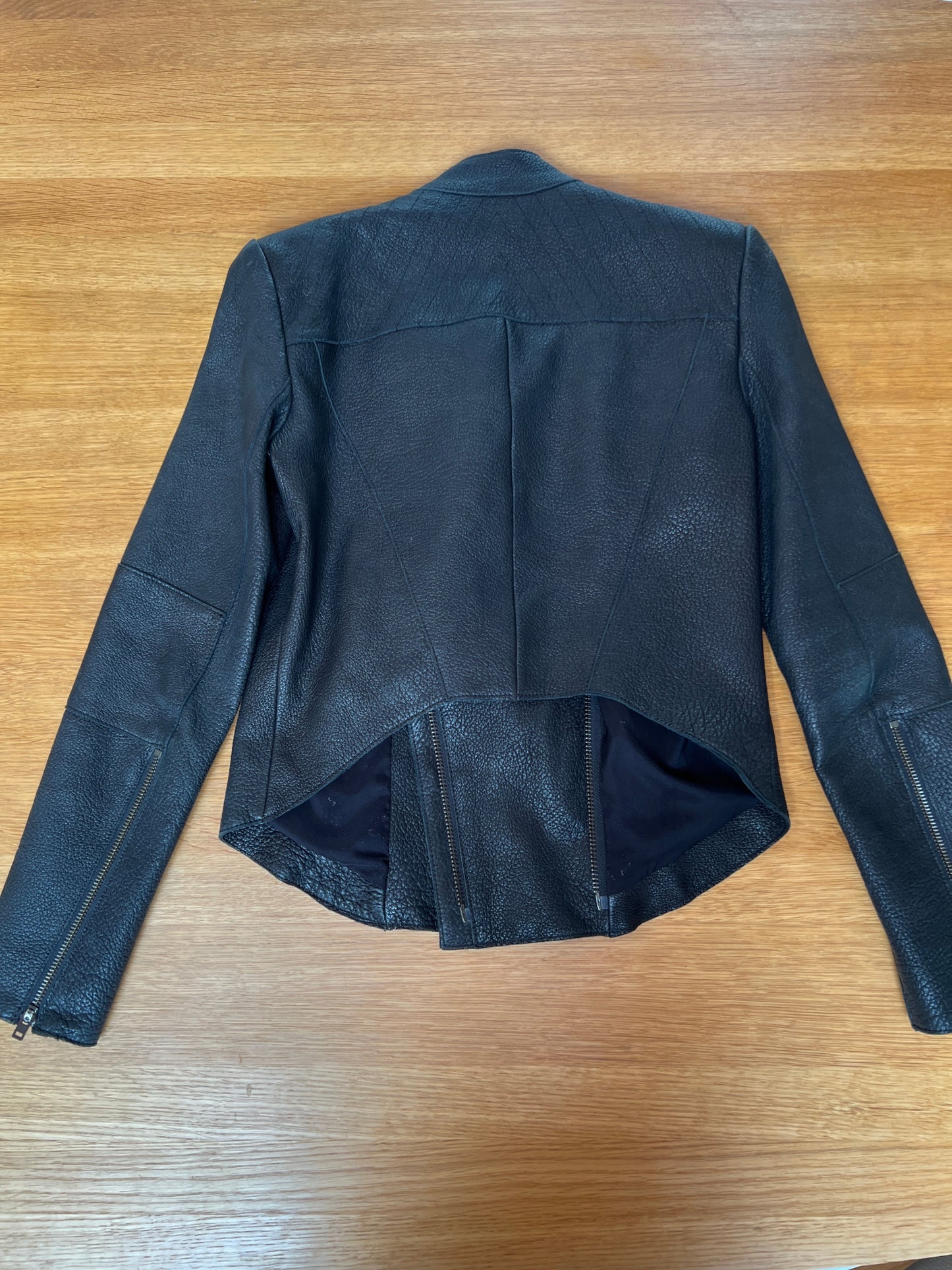 Black Leather Jacket - S