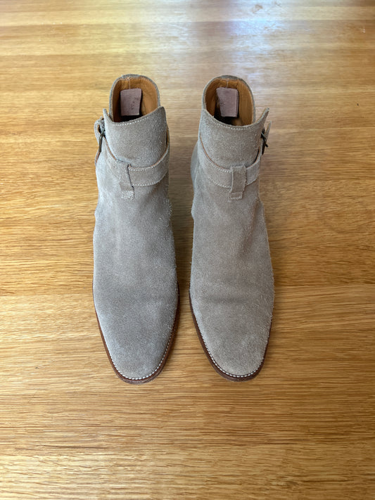 Tan Suede Leather Boots - 7.5