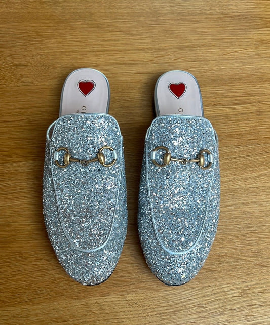 Princetown Glitter Mules - 6