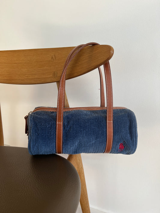 Small Corduroy Barrel Bag