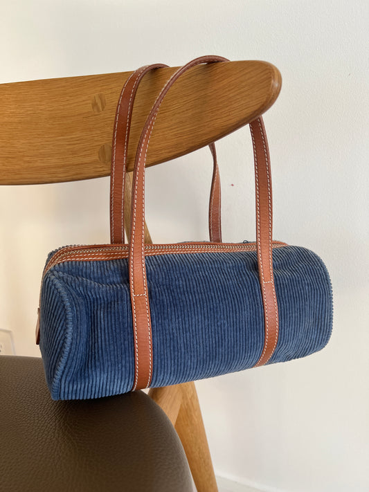 Small Corduroy Barrel Bag