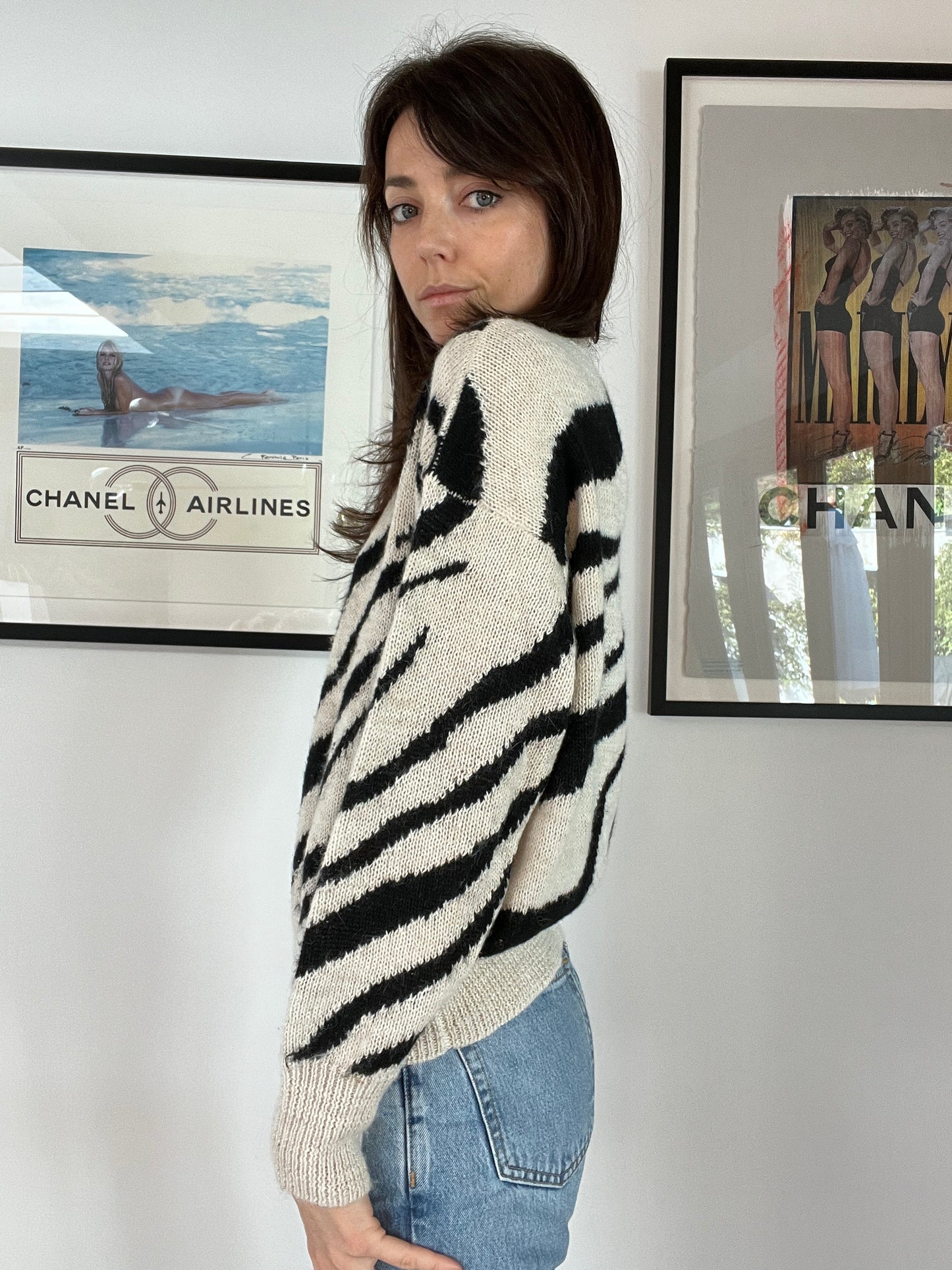 Zebra Sweater - S