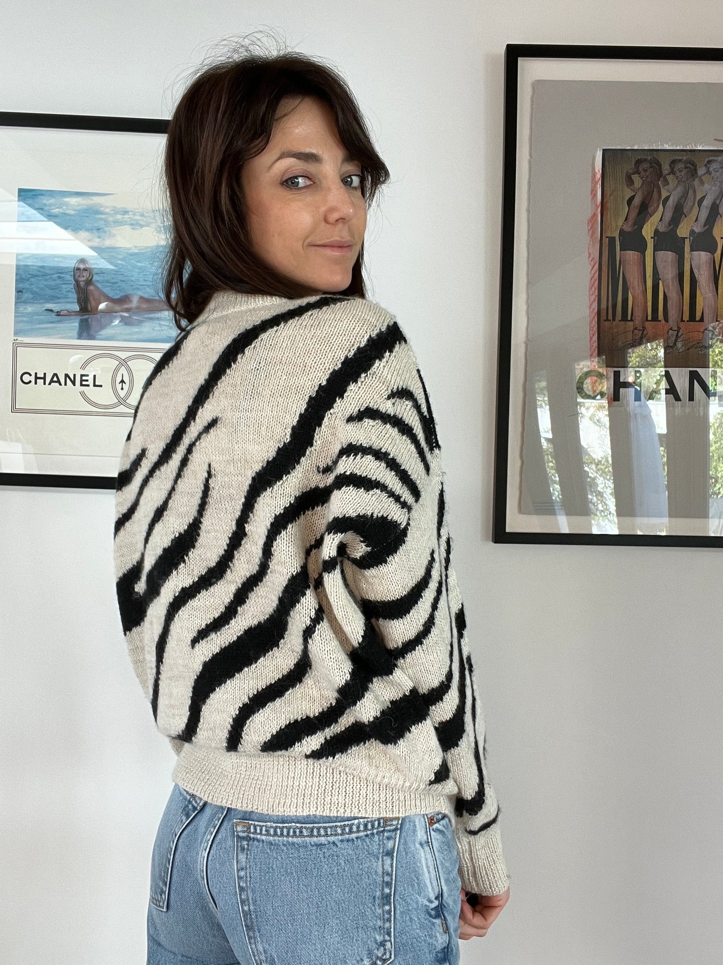 Zebra Sweater - S