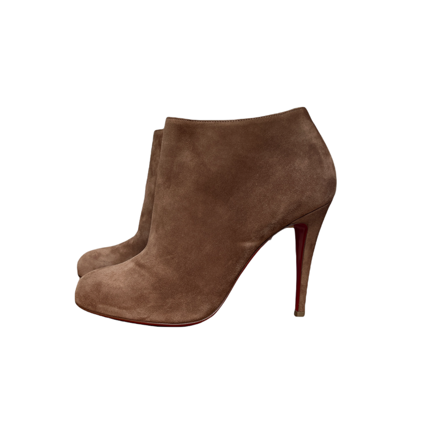 Brown Suede High Heels Boots - 10.5
