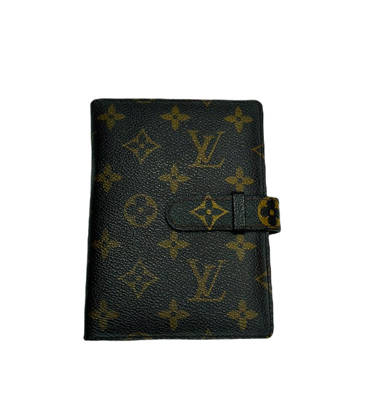 Vintage Monogram Leather Photo/Document Holder