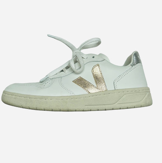 Women's V10 Leather Trainers - 8