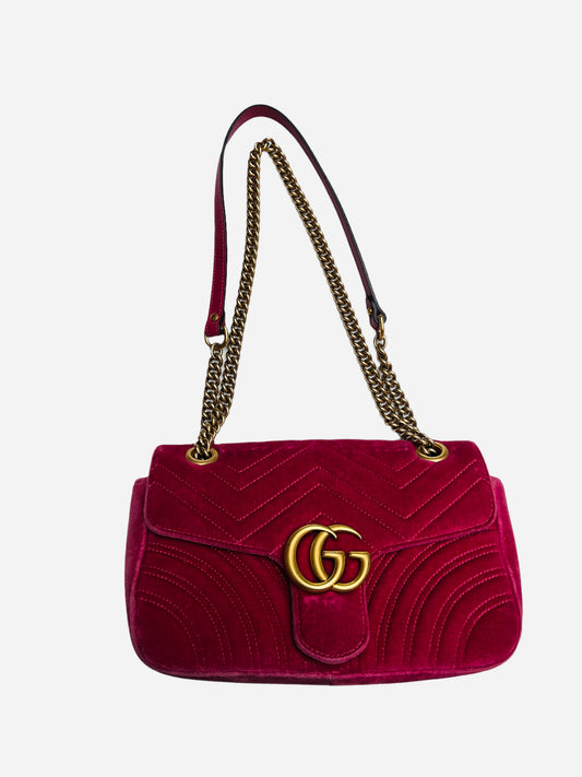 Pink Velvet Marmont Bag