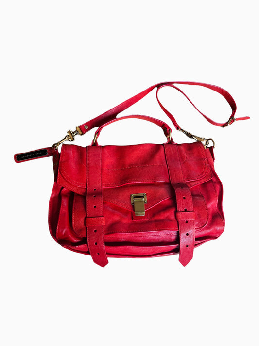 Red Leather Crossbody Bag