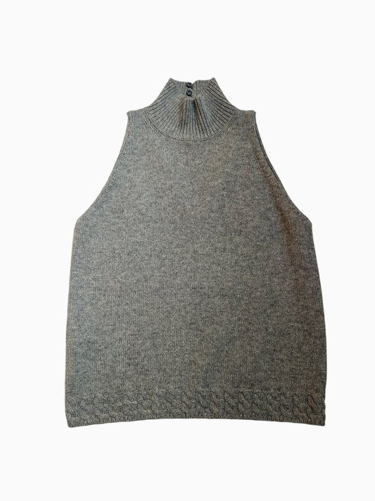 Sleeveless Sweater Top - M