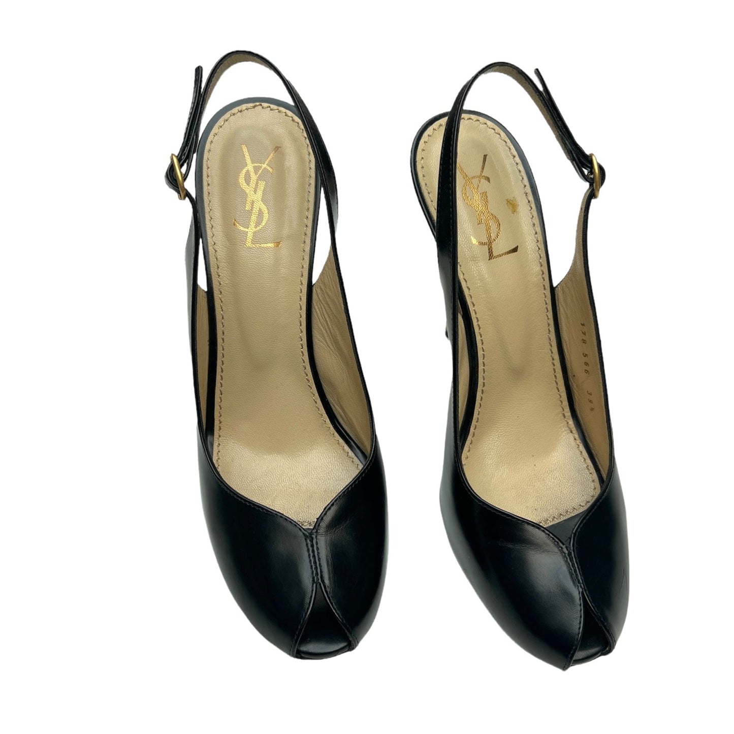 Black Vintage Saint Laurent Heels - 9.5