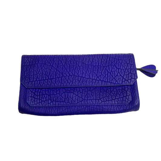 Purple Didion Leather Clutch