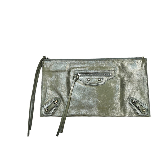 Silver Envelope Clutch