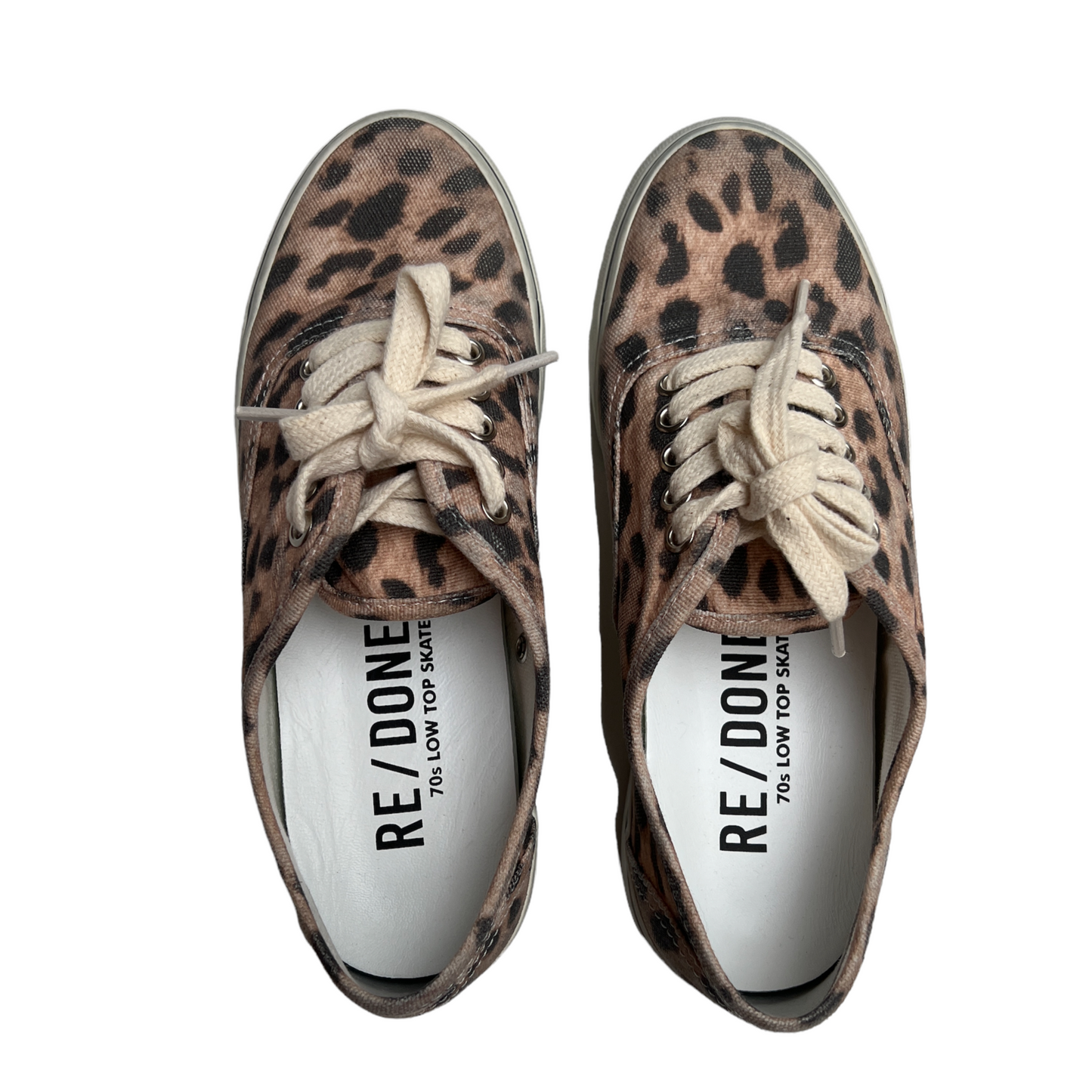 Leopard Print 70s Low Skate Sneakers - 7.5