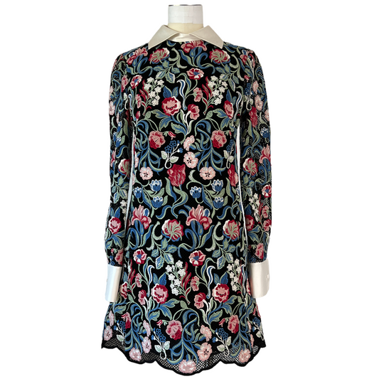 Lace Collared Dress - 4