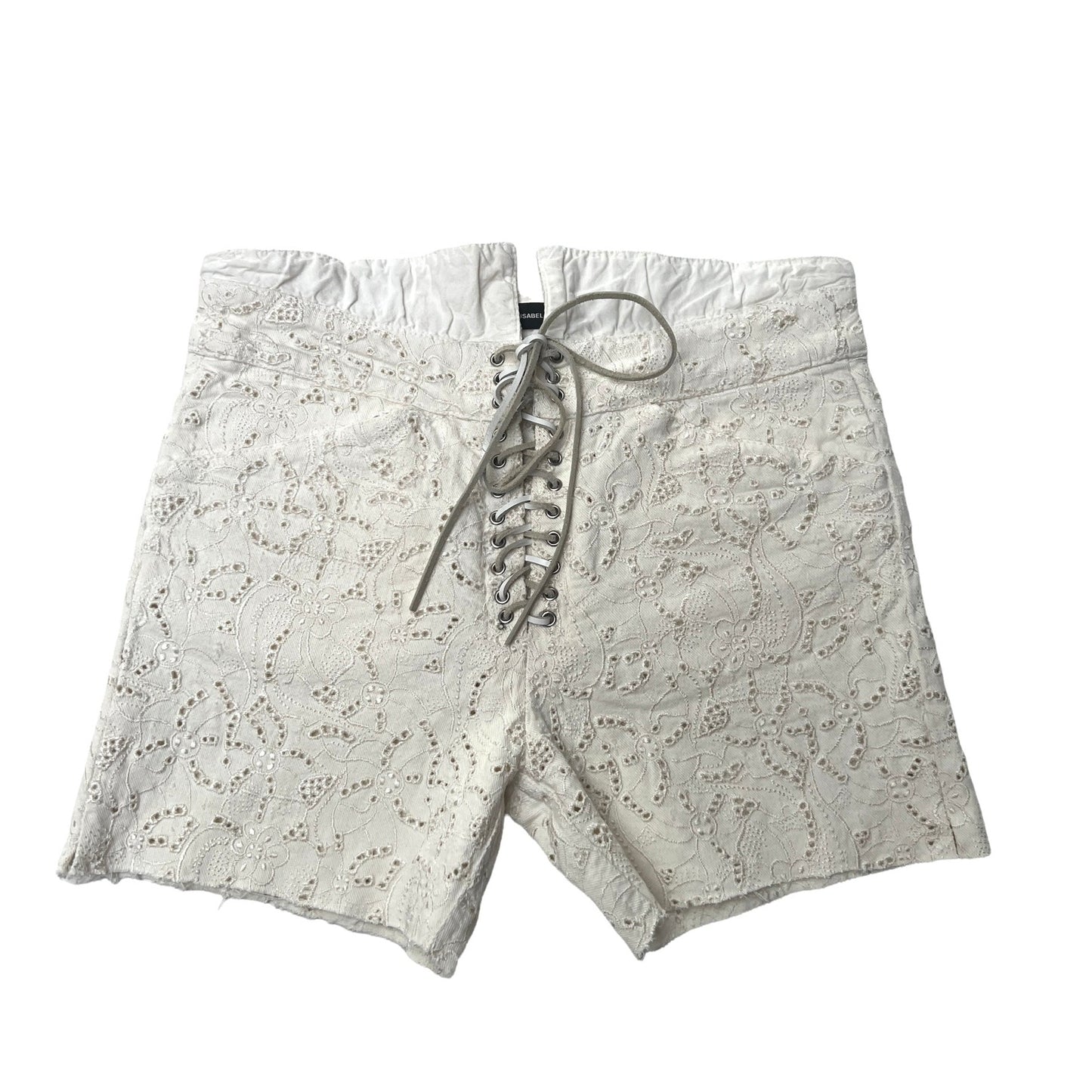 White Mini Shorts - XS