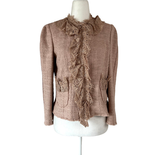 Blush Tweed Jacket - S