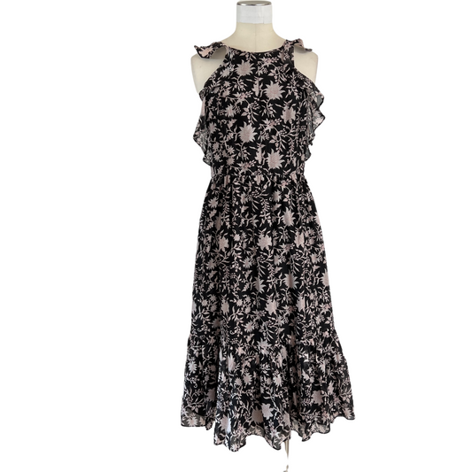 Black Silk & Cotton Dress - 4