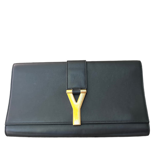 Black Leather Clutch