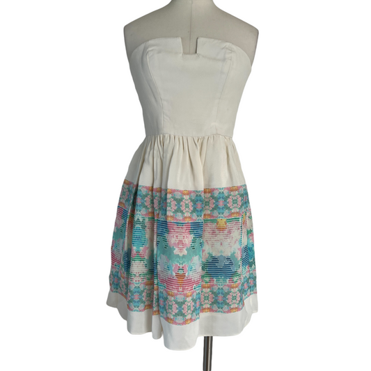 White Bustier Dress - 0