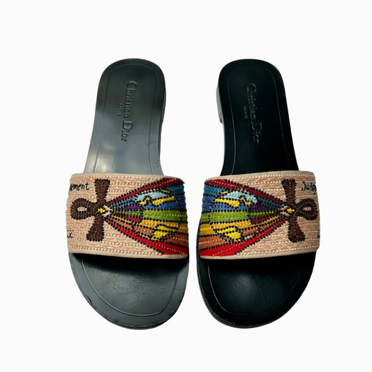 Beaded Rainbow Slides - 7.5