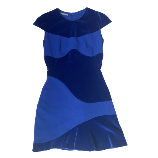 Velvet Blue Dress - S