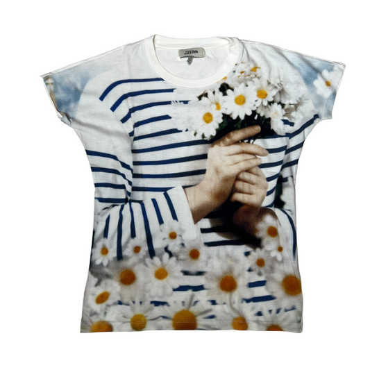 White Graphic T-Shirt - S