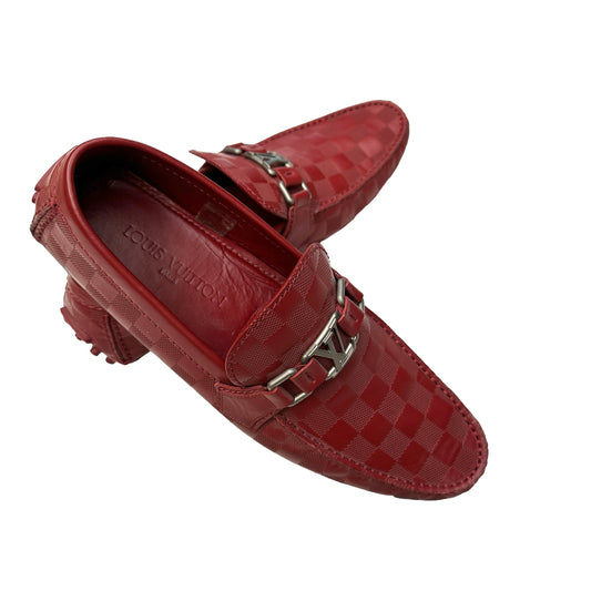 Men Red Loafers - 8