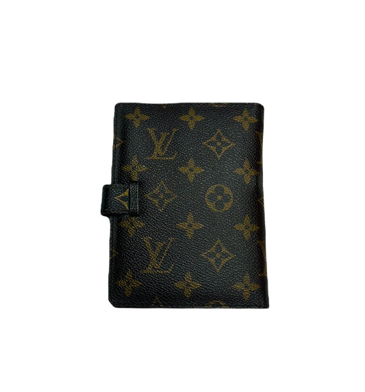 Vintage Monogram Leather Photo/Document Holder