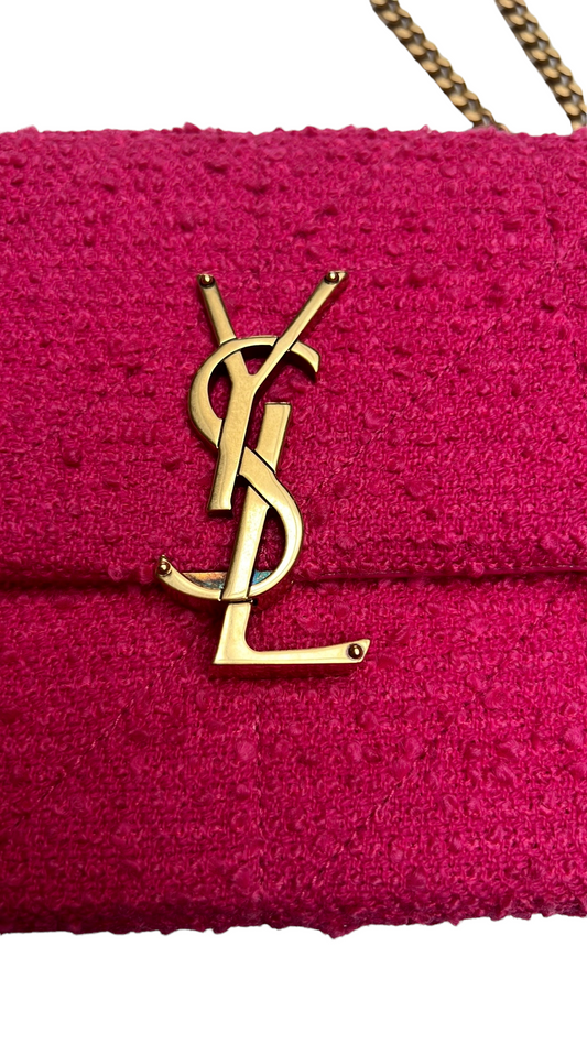 Jamie Pink Tweed Bag