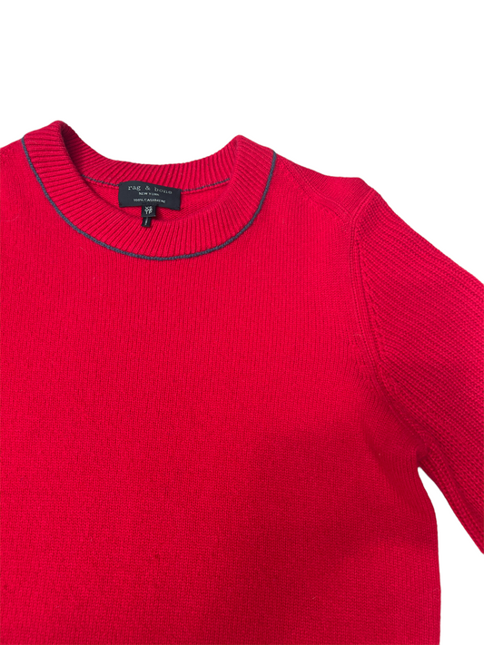 Red Cashmere Sweater - XS