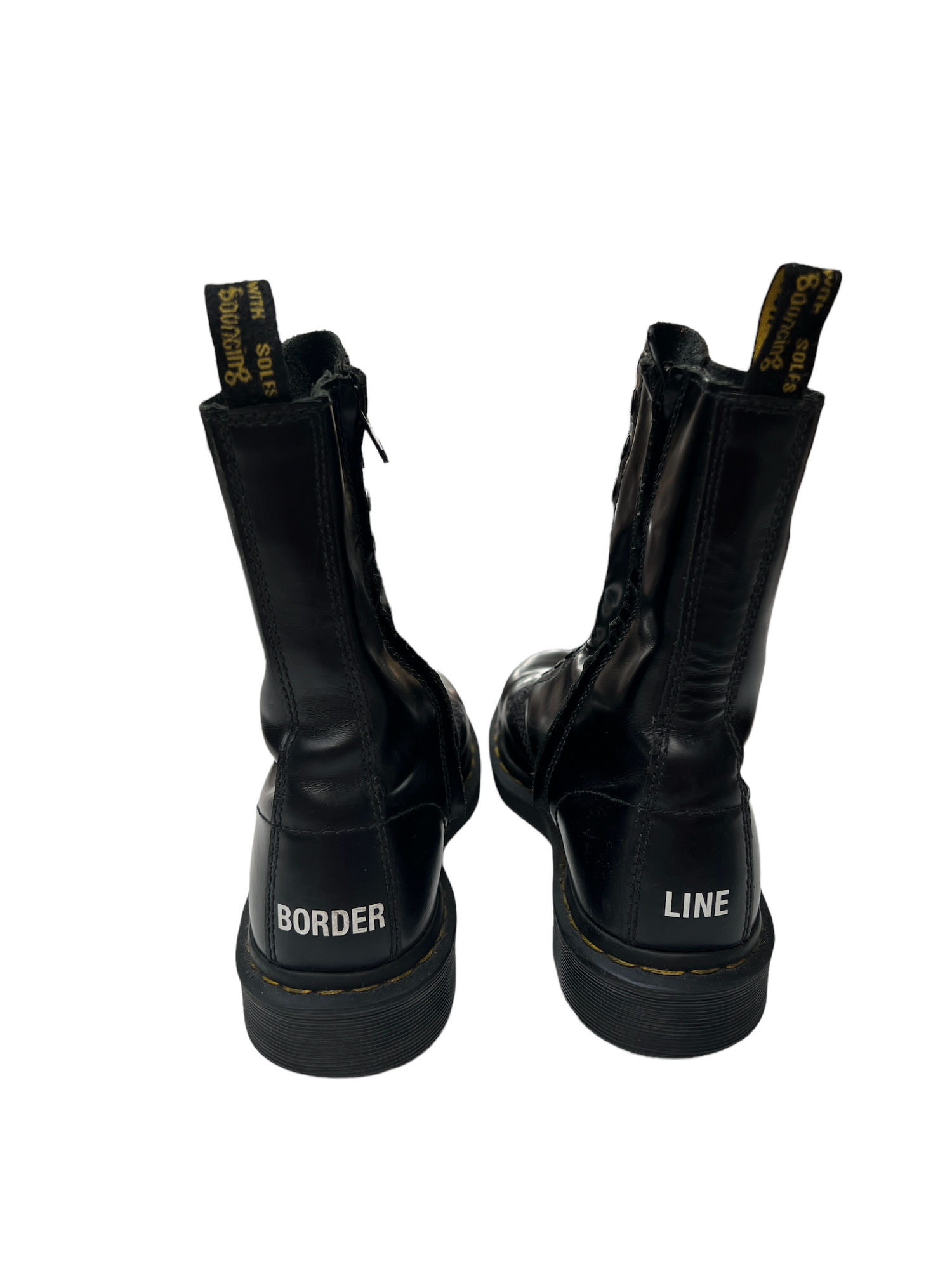 Vetements x Martens Black Boots DetachWithLove